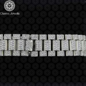 นาฬิกาข้อมือ Charm_Jewells สแตนเลสสตีลหรูหรา หน้าปัด 38 มม. กระจกอะนาล็อก ระบบกลไก สำหรับทุกเพศ สายแบบพับได้ กันน้ำ 10 บาร์ - Product Image 4
