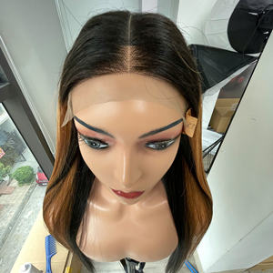 Precio al por mayor Extensiones de cabello humano vietnamita 100% virgen natural, trama de encaje, liso extremo, con cierre de mezcla de colores, súper doble densidad - Product Image 3