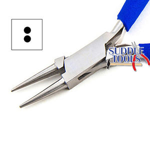 Alicates de punta redonda de 130mm para bricolaje, herramientas ópticas para optometristas, extensiones de cabello de acero inoxidable, herramienta para hacer joyas y relojería D - Product Image 1