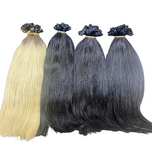 Extensions de cheveux Genius Weft, couleurs personnalisées, cuticules alignées, extrémités très lisses et épaisses, double tirage, 100g - Product Image 1