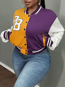 Custom Men's Varsity Jackets Casual Stand XL Breathable Leather Sleeve Blank Plain Embroidery Letterman Varsity - Product Image 5