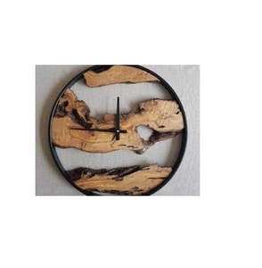 Nouvelle conception 2026 : Horloge murale en résine époxy et bois, idéale pour les cadeaux et la décoration intérieure, pièce d'artisanat personnalisée pour restaurants et hôtels - Product Image 5