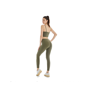 Ensembles de yoga pour femmes grandes tailles, vente en gros OEM, couleurs personnalisées, logo sur mesure, légers, respirants, écologiques, séchage rapide, 2 pièces - Product Image 5