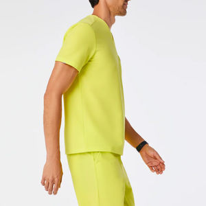 Tenue médicale homme coupe classique OEM – Blouse et pantalon de travail confortables pour infirmiers, vêtements médicaux, uniformes de spa, personnalisables avec logo - Product Image 5