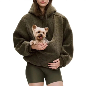 Sudadera con Capucha Extra Grande para Mujer, con Bolsillo Tipo Canguro, Color Sólido, Sudadera de Invierno, Largo Regular, Diseño con Capucha y Manga Larga - Product Image 5