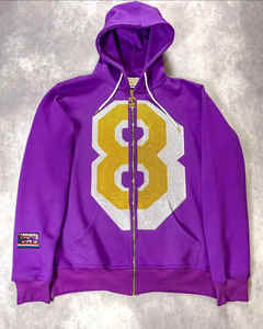 Sweatshirts à capuche avec logo personnalisé avec étiquette en strass Sweatshirts à fermeture éclair en coton éponge épais pour hommes. - Product Image 5