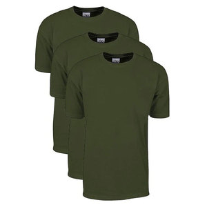 T-shirts pour hommes Shaka Wear 100% coton lourd 220g, coupe ample, sans motif - Respirant, manches courtes, col rond, streetwear décontracté - Product Image 1