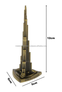 <b>Metal</b> Overseas Burj Khalifa Art Deco 12 Cm Height <b>Small</b> Best Gift for Office Car Home Decoration Items Tableware Thanksgiving - Product Image 2