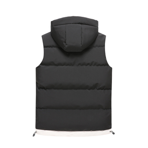 2026 Winter Waterproof Puffer Vest For <b>Men</b> Unisex Zipper Polyester/nylon Shell Filled Custom Front Logo Casual Outerwear - Product Image 5