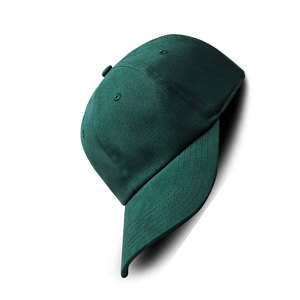 Gorra de Béisbol Verde de 6 Paneles, Ajustada, de Sarga de Algodón, Unisex, Color Sólido, para Uso Casual, para las Cuatro Estaciones - Product Image 6