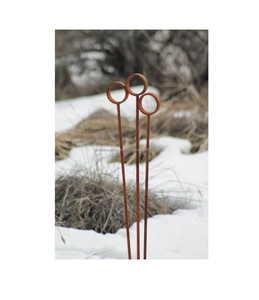 Piquets de jardin en métal artistiques pour la décoration extérieure, support de plantes en acier résistant à la rouille - Product Image 1