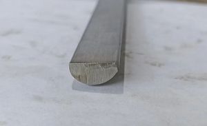 Acero Pulido Brillante en Forma de D de 12 mm x 8 mm con Borde Redondo Plano para Ingeniería y Automoción - Product Image 4
