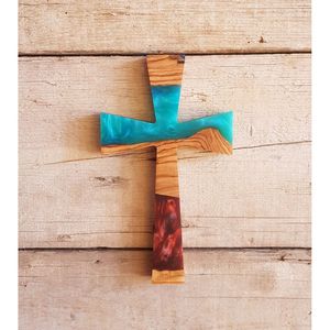 ไม้กางเขนประดับเรซิ่นสำหรับการสวดมนต์ประจำวัน ของตกแต่งทางศาสนาคริสต์ - Product Image 1