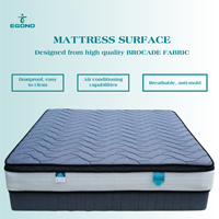 Matelas de lit à ressorts ensachés de qualité supérieure, respirant, à ressorts indépendants, personnalisable, marque privée, exportation mondiale, OEM