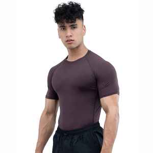 <b>Mens</b> <b>Compression</b> <b>Shirts</b> 100% Cotton Quick Dry Sports Top Regular Fit Comfortable Training Wear Gym Clothing High Quality OEM - Product Image 4