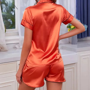 Women Summer Elastic Waist Knitted Fashionable <b>Night</b> Wear <b>Sleeping</b> <b>Dress</b> Digital Printing Premium Quality Soft Breathable <b>Short</b> - Product Image 3