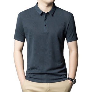 2025 hommes décontracté à manches courtes pour Polo T-Shirt personnalisé mode couleur unie haut nouvelle Collection d'été - Product Image 4