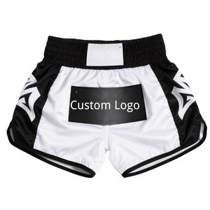 Pantalones Cortos de Muay Thai Personalizados con Diseño Impreso, Pantalones Cortos de Lucha de Dos Colores - Product Image 2