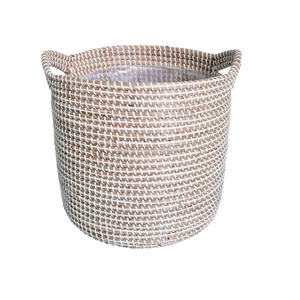 2025 nhuộm đen cỏ biển lưu trữ giỏ hoa văn dưới nhựa hoặc giặt sử dụng wicker giặt Giỏ Trồng nồi - Product Image 3