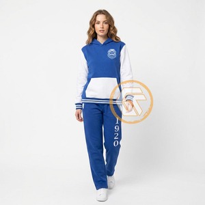 Conjunto de 2 Piezas Personalizado de Sudadera con Capucha Larga de Algodón y Felpa para Mujer, Bordado, de la Hermandad Zeta Phi Beta - Product Image 2