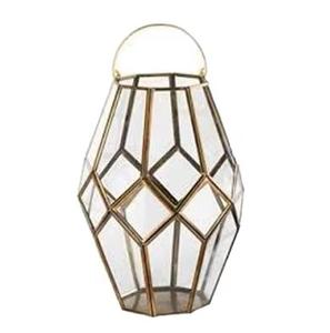 Faroles decorativos de acero y cristal - Product Image 1