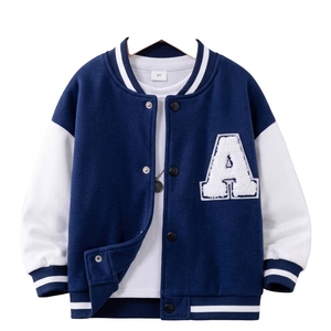 เสื้อแจ็คเก็ต Letterman ปักลาย Chenille แบบกำหนดเอง ผ้าขนสัตว์ 100% สีแดงและสีขาวสไตล์วินเทจ แจ็คเก็ตเบสบอลทรง Bomber สำหรับผู้ชาย - Product Image 1