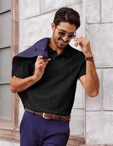 Camisas de Manga Corta Antiarrugas de Algodón Premium Personalizadas OEM para Hombre, Impresión Digital, Estilo Casual, Fabricante Mayorista - Product Image 1