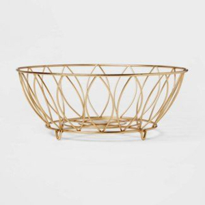 Modern Black Metal Wire <b>Basket</b> Multi-Purpose Rectangular Kitchenware Tabletop Fruit & Vegetables Storage <b>Basket</b> With Handles - Product Image 3