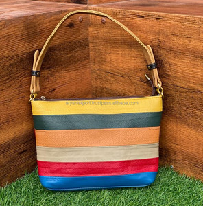 Nuevo diseñador de estilo occidental de cuero genuino bolso elegante multicolor Sling Bag Multi Usos bolsos de cuero de uso femenino - Product Image 5