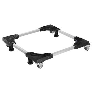 Base móvil con capacidad de carga de 1100 lb, 8 ruedas gemelas con bloqueo, 4 frenos, 27.5-35.4 pulgadas, para refrigerador, congelador, lavadora - Product Image 5