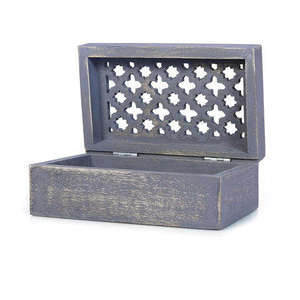 Caja de Madera Tallada a Mano, Caja de Madera Maciza de Mango, Caja de Joyería de Madera para Regalos, Venta al por Mayor de Fábrica al Mejor Precio, Caja de Regalo de Madera - Product Image 4