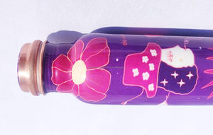 Custom Copper Disposable Drinkware with <b>Metal</b> Lid <b>Straw</b> for Sports Gym Outdoor Yoga Travel-Health Benefits Bamboo Glass Options - Product Image 5