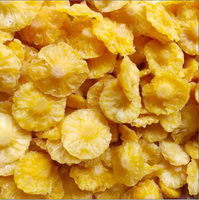 Gedroogde Ananas Chips Zoete Smaak Geen Suiker Oem Bulk Verpakking Gedehydrateerde Gesneden Ananas Fruit Snacks