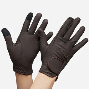 Gants d'équitation d'été pour hommes et femmes, respirants, à doigts complets, pour sports de ville et activités de plein air, avec fermeture auto-agrippante - Product Image 6