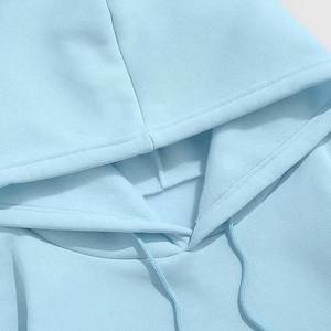 Service de fabrication OEM ODM de sweats à capuche en molleton de coton brodés sur toute la longueur, personnalisés, unisexes, avec logo phosphorescent, style streetwear - Product Image 6