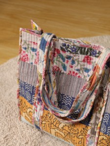 Wholesale Indian Hand Block Print Cotton Quilted Tote <b>Bag</b> Bohemian <b>Patchwork</b> Shoulder <b>Bag</b> - Product Image 5