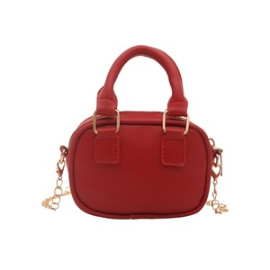Fashionable Minimalist Women's Designer Lightweight <b>Bowling</b> Bag Mini Small Bag with Chain Shoulder Strap Crossbody - Product Image 2