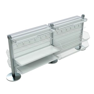 Heavy Duty Double Sided Grocery <b>Display</b> <b>Rack</b> Steel Retail Shelf - Product Image 3