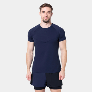 Men's Gym Quick Dry Compression <b>Shirts</b> Summer Undershirt with Graphic Print Short Sleeve <b>Patchwork</b> Design Top - Product Image 1