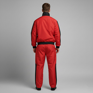 Customized Panel Work Cotton Plus Size Winter Streetwear <b>Tracksuit</b> for Men Custom Printed Logo Windproof Comfortable 2-Piece Set - Product Image 2