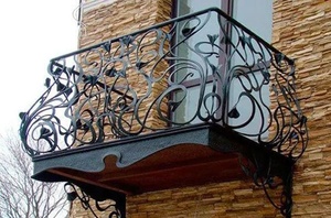 Rampe de balcon en fer forgé de style victorien KHP - Design décoratif mural - Résistant à la rouille - Installation facile - Taille personnalisable - Product Image 6