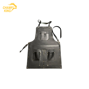 Tablier en cuir véritable de haute qualité - Uniforme professionnel pour restaurants et bars - Product Image 4