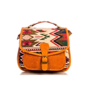 Hot Sale Saddle <b>Blanket</b> & Floral Tooled Leather Western Crossbody Bag High Quality Genuine Leather Vintage Boho Purse For Women - Product Image 4