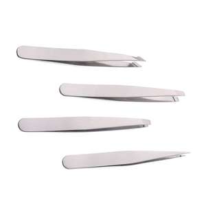 Pince à épiler inclinée en acier inoxydable de haute qualité, outil de maquillage de précision, épilateur facial réutilisable pour hommes et femmes ANAAIF - Product Image 4