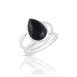 925 Sterling Silver Handmade Black Onyx <b>Statement</b> <b>Ring</b> Bohemian Style Gemstone Jewelry High Quality Fashion <b>Ring</b> - Product Image 5