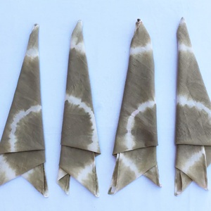 Serviettes carrées en coton pur, faites à la main, imprimées tie-dye, pour la décoration de la maison et des fêtes, vente en gros - Product Image 4