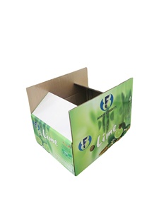 Boîte en carton d'emballage écologique et recyclable OEM avec impression de logo personnalisé pour légumes et fruits frais, fabriquée à partir de matériaux recyclés - Product Image 2