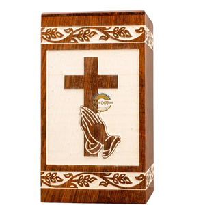 AYAANS Rosewood wooden Hand Carved Wooden Hot Selling cremation Urn <b>Box</b> for Adult Ashes Wholesale Cremation Urns (6X6X11)IN - Product Image 3