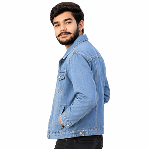 Custom Denim Jackets Private Label Custom Denim Jackets for Streetwear Brands Oversized <b>Washed</b> Finish - Product Image 6