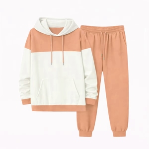 Factory Promotion Mens Warm 3D Embroidery Windproof Jacket Long Sleeve Side Pocket Sweatshirt Set Cotton <b>Polyester</b> <b>Hoodie</b> Thick - Product Image 2